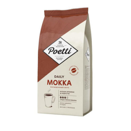 Кофе в зернах Poetti "Mokka"