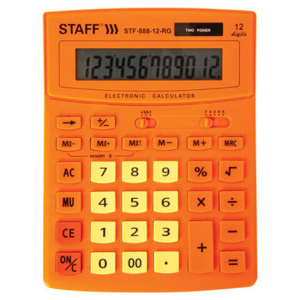 Калькулятор настольный STAFF STF-888-12-RG (200х150 мм) 12 разрядов
