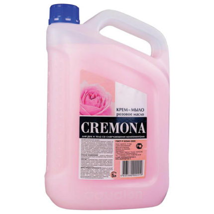 Мыло-крем жидкое 5 л КРЕМОНА "Розовое масло"