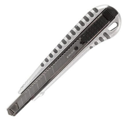 Нож универсальный 9 мм BRAUBERG "Metallic"