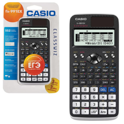Калькулятор инженерный CASIO FX-991EX-S-ET-V (166х77 мм)