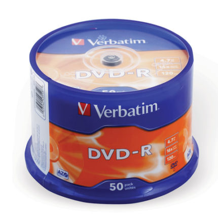 Диски DVD-R VERBATIM 4