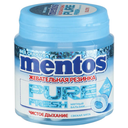 Жевательная резинка MENTOS Pure Fresh (Ментос) "Свежая мята"