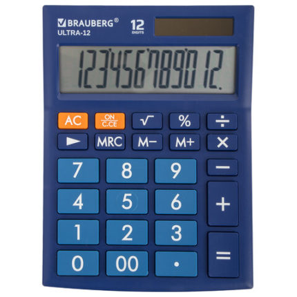 Калькулятор настольный BRAUBERG ULTRA-12-BU (192x143 мм)