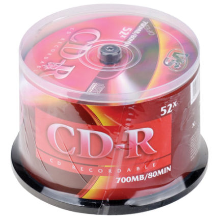Диски CD-R VS 700 Mb 52x Cake Box (упаковка на шпиле)