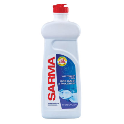 Чистящее средство для ванн и раковин антибактериальное 500 мл SARMA "Свежесть"
