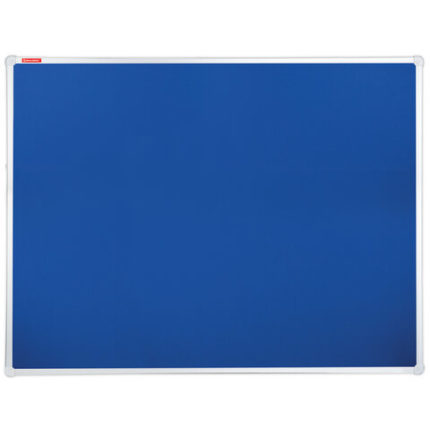 Доска c текстильным покрытием для объявлений 90х120 см синяя