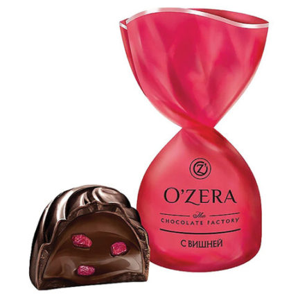 Конфеты шоколадные O'ZERA с дробленой вишней