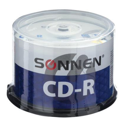 Диски CD-R SONNEN 700 Mb 52x Cake Box (упаковка на шпиле)