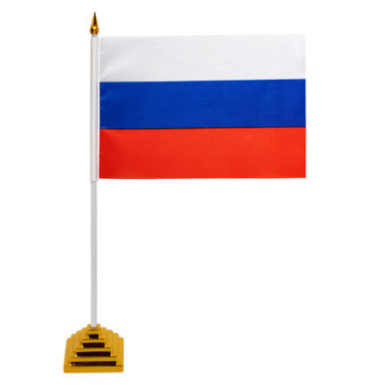 Флаг России настольный 14х21 см