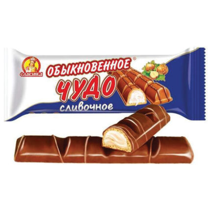 Шоколадный батончик вафельный СЛАВЯНКА "Обыкновенное чудо"