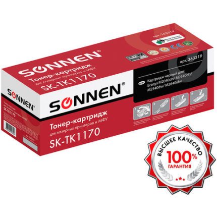 Тонер-картридж SONNEN (SK-TK1170) для KYOCERA Ecosys M2040DN/M2540DN/M2640IDW