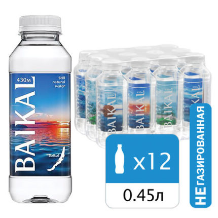 Вода негазированная питьевая BAIKAL 430 (Байкал 430) 0