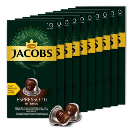 Кофе в алюминиевых капсулах JACOBS "Espresso 10 Intenso" для кофемашин Nespresso