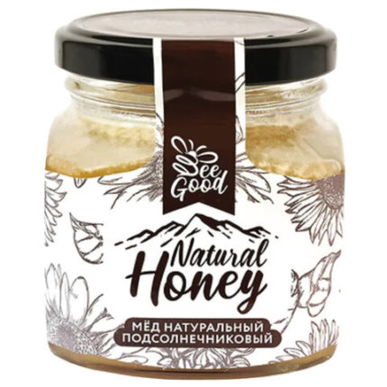 Мёд NATURAL HONEY натуральный подсолнечниковый