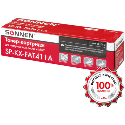 Тонер-картридж SONNEN (SP-KXFAT411A) для PANASONIC KX-MB1900/2000/2020/2030