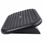 Подставка для ног BRAUBERG офисная, 45х33 см, регулируемый угол наклона, рифленая, черная, 531495 — изображение 4