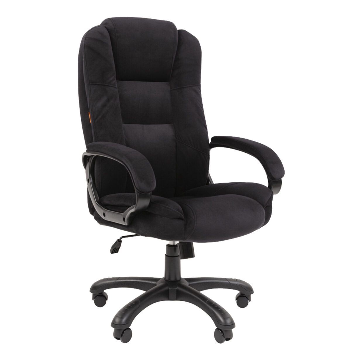 007196e86bd68f49264bc9741cfe4a3b_xl Кресло офисное Chairman CH 600, велюр, черное, 7158676 — изображение 1
