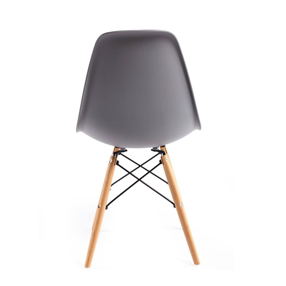 Стулья BRABIX "Eames CF-010", КОМПЛЕКТ 4 шт., пластик серый, опоры дерево/металл, 532632, 2033A — изображение 4