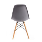 Стулья BRABIX "Eames CF-010", КОМПЛЕКТ 4 шт., пластик серый, опоры дерево/металл, 532632, 2033A — изображение 4