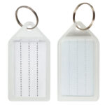 Бирки для ключей КОМПЛЕКТ 20 ШТ., длина 55 мм, инфо-окно 39х22 мм, ПРОЗРАЧНЫЕ, BRAUBERG, 237496 — изображение 4