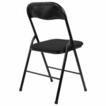 Стул складной BRABIX "Golf CF-007", чёрный каркас, чёрная ткань, гофрокороб, 533025 — изображение 7