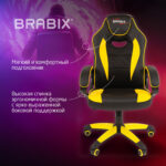 Кресло компьютерное BRABIX "Blaze GM-162", TW/экокожа, черное/желтое, 532579, 7083507 — изображение 11
