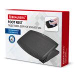 Подставка для ног BRAUBERG, офисная, 45х35 см, черная, 530106 — изображение 7