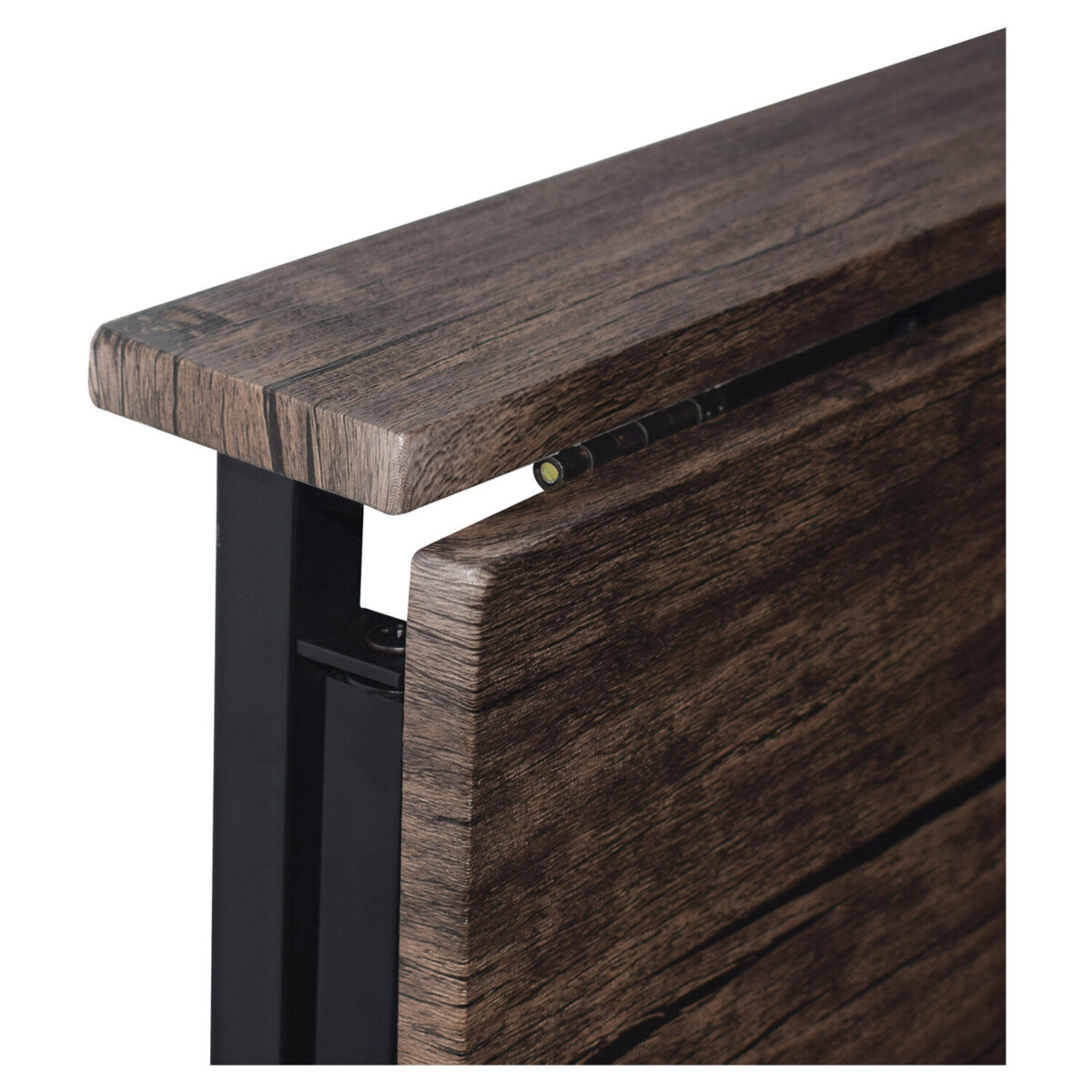 Стол на металлокаркасе BRABIX "LOFT CD-001", 800х440х740 мм, складной, цвет морёный дуб, 641209 — изображение 8