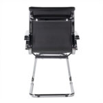 Кресло для приемных и переговорных BRABIX "Kayman CF-102", экокожа, хром, черное, 532572 — изображение 4