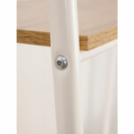 Стеллаж на металлокаркасе "Скандинавия-24", 650х385х1470 мм, 4 полки ЛДСП, белый/дуб, CТCП24 Б — изображение 5