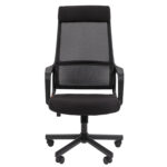 Кресло офисное Chairman CH 590, сетка/ткань, черное, 7134733 — изображение 3