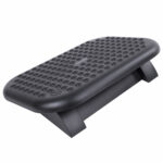 Подставка для ног BRAUBERG офисная, 45х33 см, регулируемый угол наклона, рифленая, черная, 531495 — изображение 5