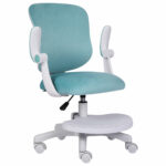 Кресло детское с подставкой для ног BRABIX "Sky MG-206", велюр, голубое, 533155 — изображение 3