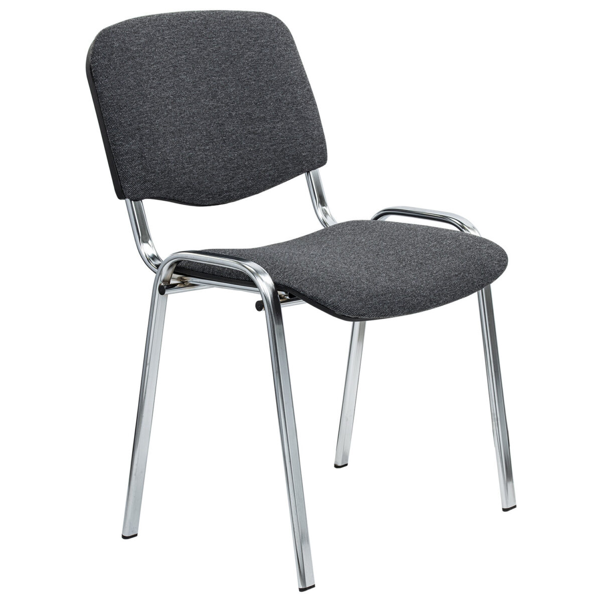 Стул STAFF "Iso Lite CF-008", хром, ткань серая (С-71), 532566 — изображение 1