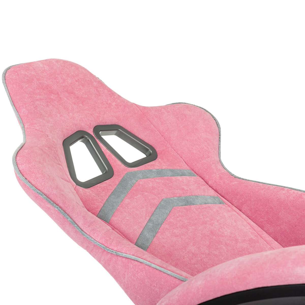 Кресло компьютерное BRABIX "Shooter GM-123", 2 подушки, ткань, розовое/серое, 533213 — изображение 8