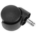 Колеса (ролики) BRABIX для кресла, пластиковые, КОМПЛЕКТ 5 шт., шток d 11 мм, черные, в коробе, 532008 — изображение 6