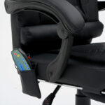 Кресло офисное CROMEX (КРОМЕКС) "Lounge MS-007", подножка, 6 массажных модулей, экокожа, черное, 532960 — изображение 15