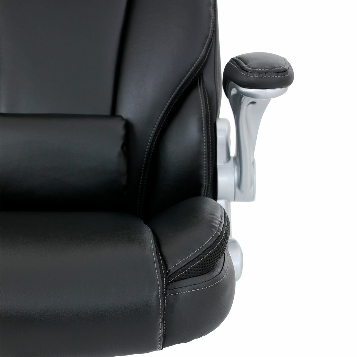 Кресло BRABIX PREMIUM "Phantom EX-553", рециклированная кожа, регулируемый подголовник, черное, 532940 — изображение 11