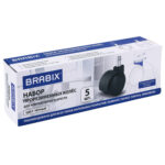 Колеса (ролики) BRABIX для кресла, прорезиненные, SLIM, КОМПЛЕКТ 5 шт., шток d 11 мм, черные, 533084 — изображение 8