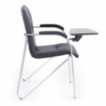 Кресло со столом BRABIX "Samba CF-108 BOX-2", хром каркас, кожзам черный, разобрано, 533218 — изображение 4