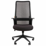 Кресло офисное Chairman CH 573, сетка/ткань, черное, 7134740 — изображение 3