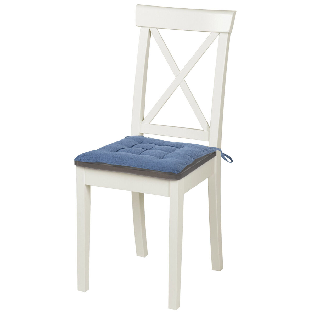 Подушка на стул "РОГОЖКА", 40x40 см, полиэстер, синяя, PRIMILA (ПРИМИЛА) LUX, 700503 — изображение 3