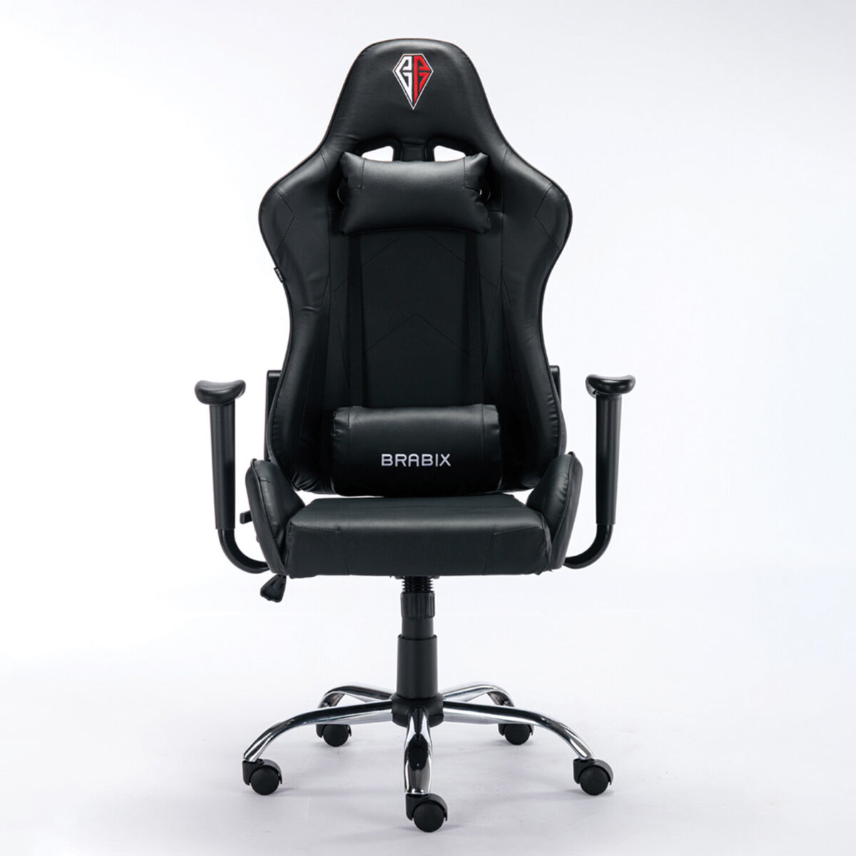 Кресло компьютерное BRABIX "Hunter GM-130", две подушки, экокожа, черное, 532798 — изображение 5