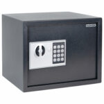 Сейф мебельный DASWERK (ДАСВЕРК) SC-250EL (250х350х250 мм), электронный замок, графит, 291343 — изображение 2