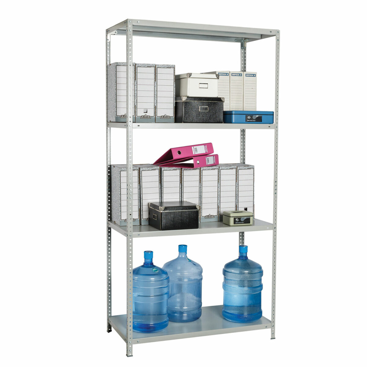 Стеллаж металлический BRABIX "MS KD-180/40/70-4", 1800х700х400 мм, 4 полки, компактная упаковка, 291113, S240BR124402 — изображение 3