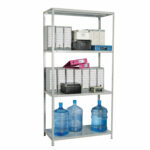 Стеллаж металлический BRABIX "MS KD-180/40/70-4", 1800х700х400 мм, 4 полки, компактная упаковка, 291113, S240BR124402 — изображение 3