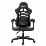 Кресло компьютерное BRABIX "Shooter GM-123", 2 подушки, экокожа, черное/белое, 533191 — изображение 3