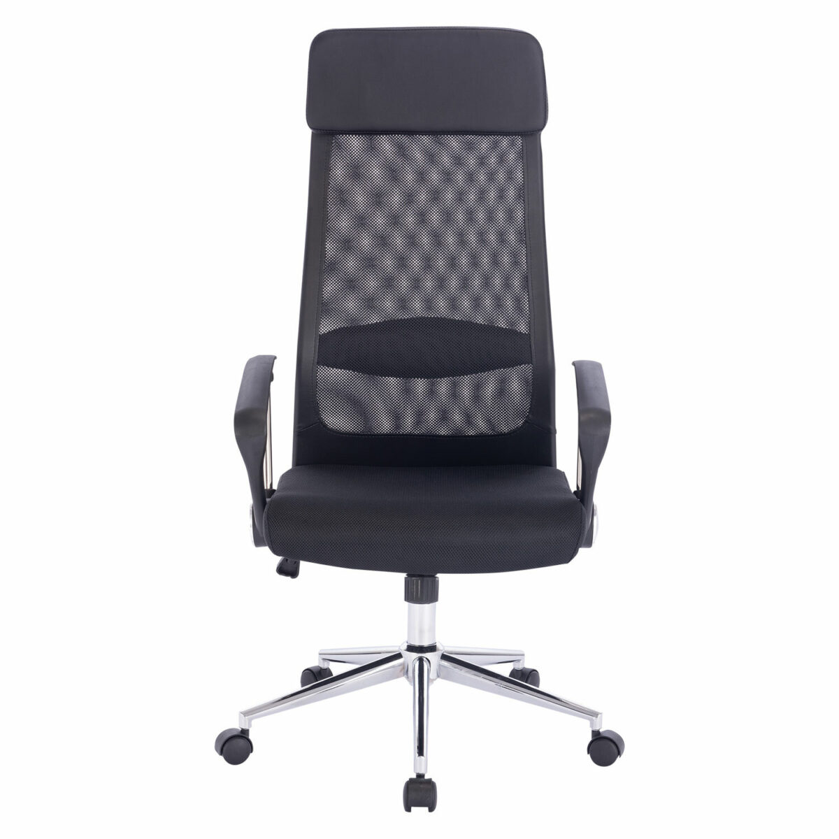 Кресло офисное BRABIX "Flight R EX-541", хром, ткань TW, сетка, черное, 532517 — изображение 2