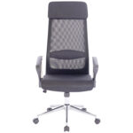 Кресло офисное BRABIX "Flight R EX-541", хром, ткань TW, сетка, черное/серое, 532518 — изображение 3